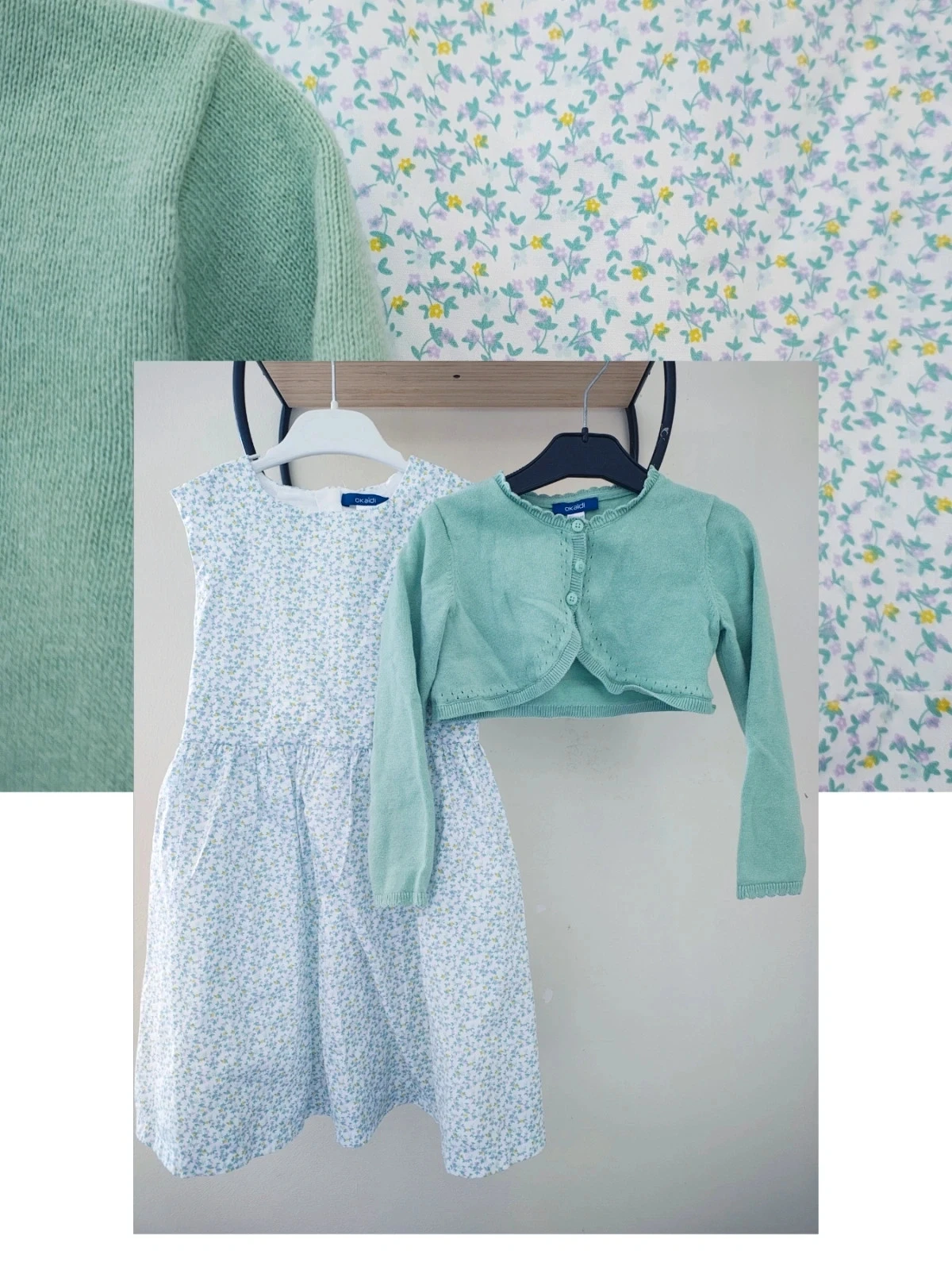 4 ans ensemble Okaïdi robe + gilet